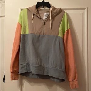 like new - urban outfitters colorblock hoodie